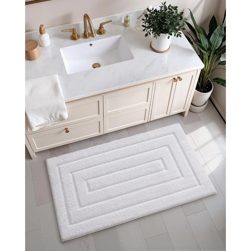 Color&Geometry Bath Mats for Bathroom Non Slip, 17"x30"