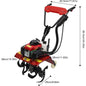 Full-Size Front Tine Tiller, 63cc Air-Cooled 4-Stroke Gasoline Engine