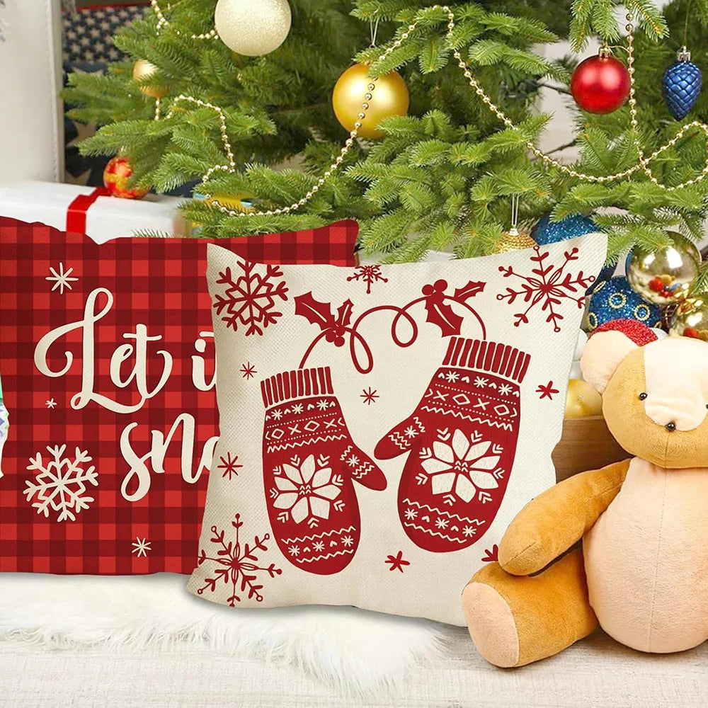 Christmas Delights: Let it Snow, Merry Christmas Pillowcases