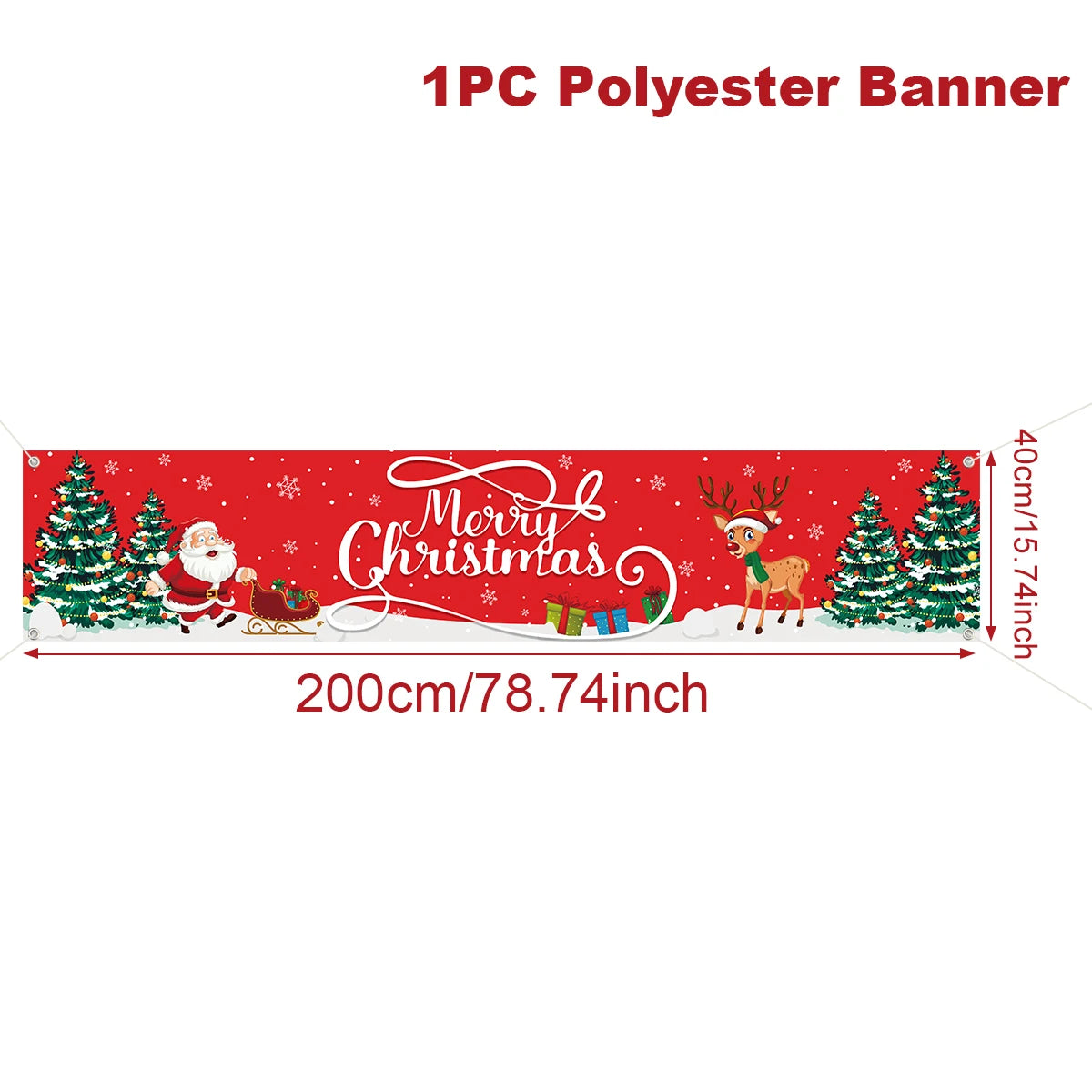 Christmas Outdoor Banner Merry Christmas Decorations