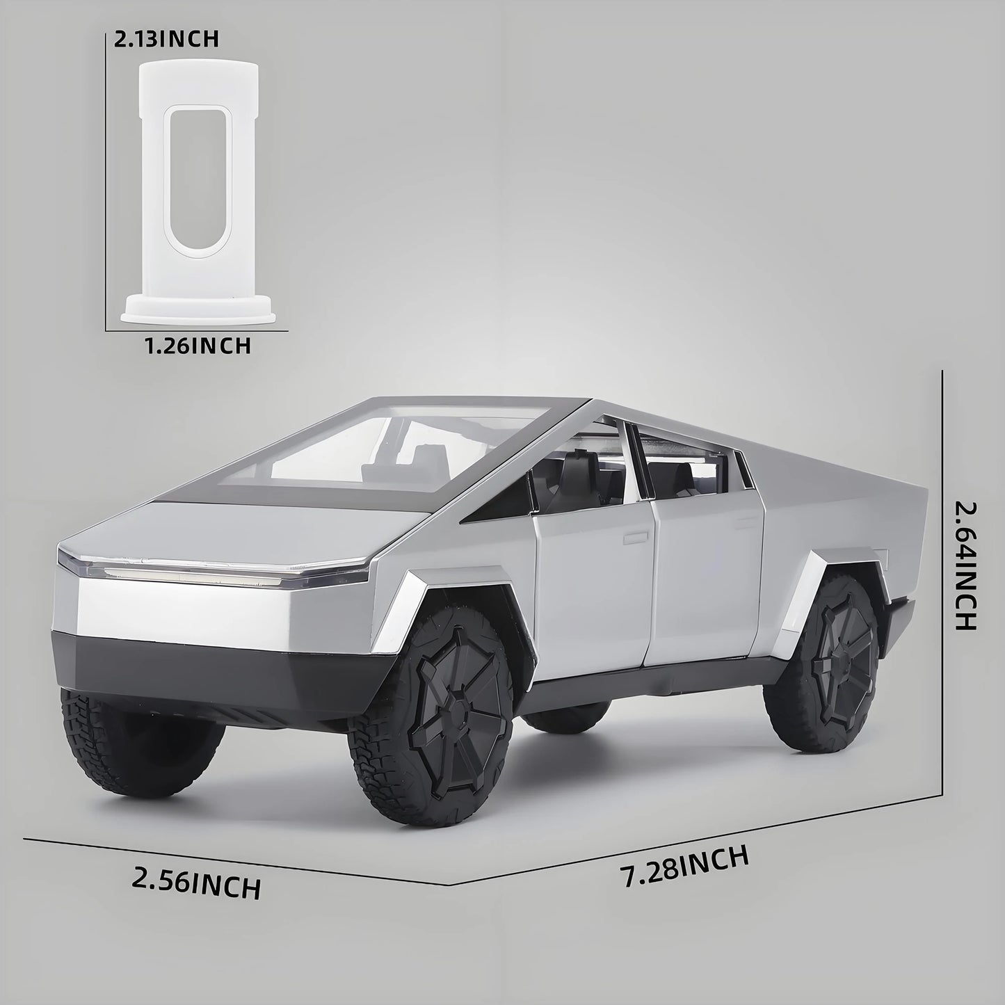 1:32 Cybertruck Pickup Toy Alloy Off-road Die-cast Metal Model