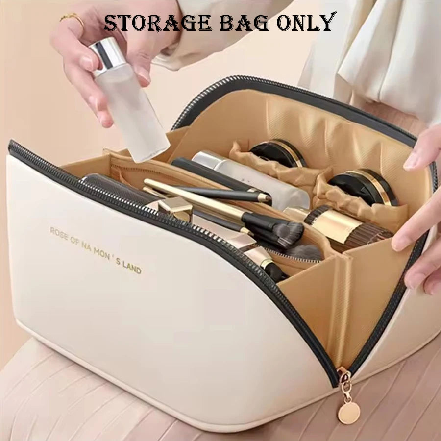 1 set of portable large capacity makeup bag