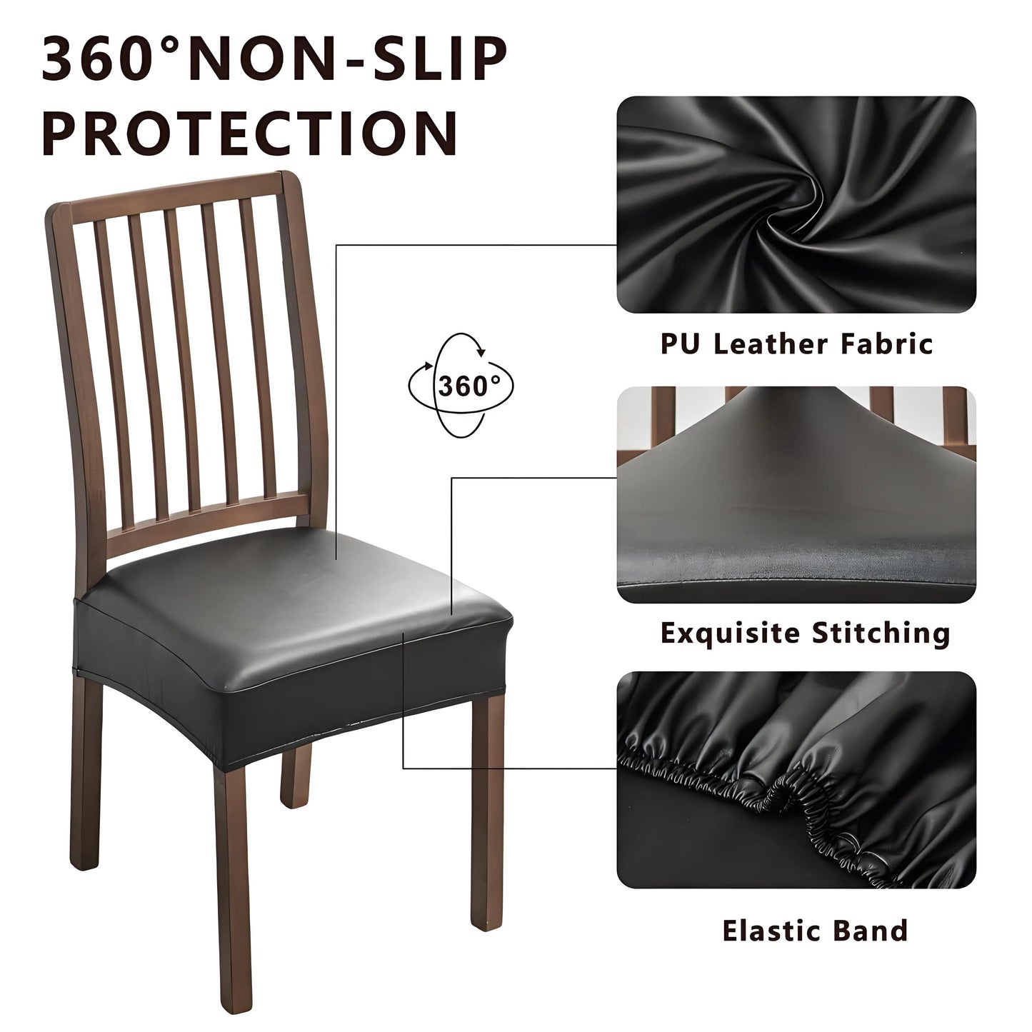 4-Pack Waterproof Chair Protectors -