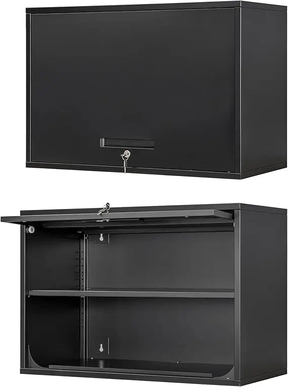 Secure Metal Wall Cabinet with Locking Door and Adjustable Shelf
