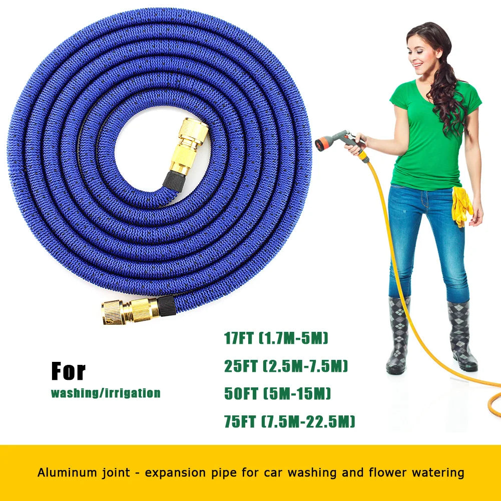 17/25/50/75FT Expandable Multifunctional Outdoor Garden Watering Hose