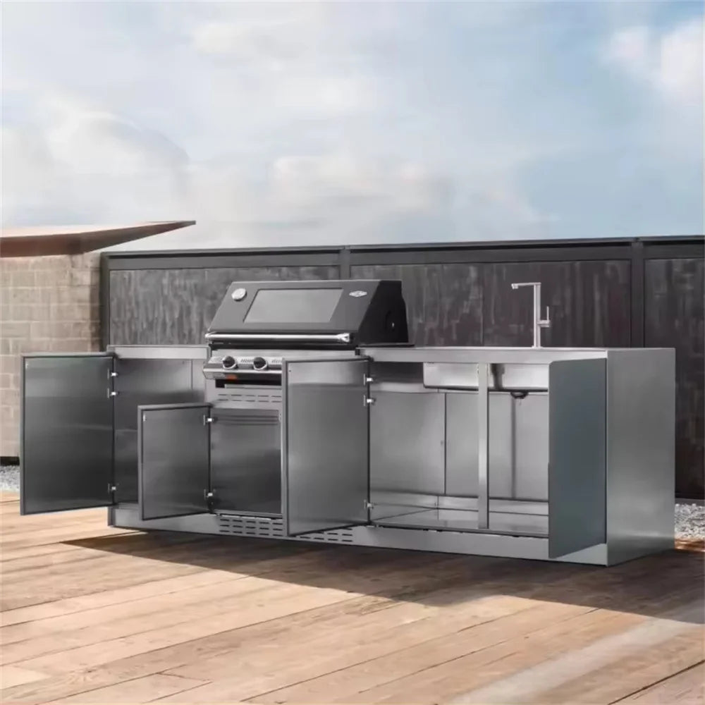 Outdoor kitchen Cabinet BBQ grill Oven and Bar Furniture
