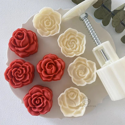 4Pcs/Set Rose Shape Mold