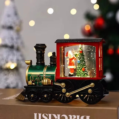 Santa Claus, Snowman, Music Box, Train, Crystal Ball Ornaments