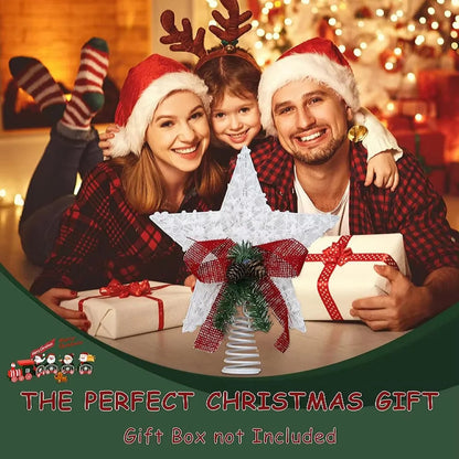 LED Christmas Tree Star Light Topper Battery Operated