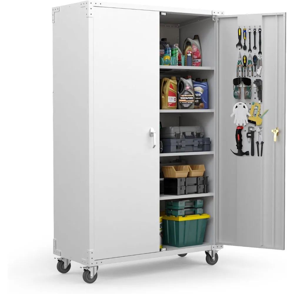 Wide & Deep Garage Storage Cabinet, Metal