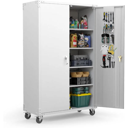 Wide & Deep Garage Storage Cabinet, Metal