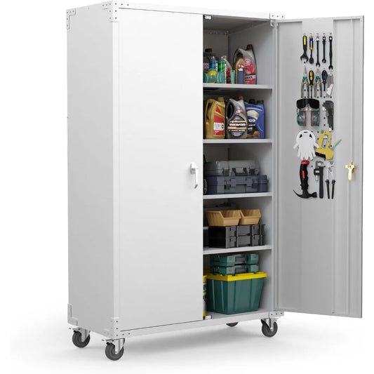 Wide & Deep Garage Storage Cabinet, Metal