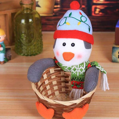 Merry Christmas Decorate Christmas Candy Storage Basket