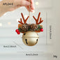 Christmas Bell Antlers Bow Pinecone Bell