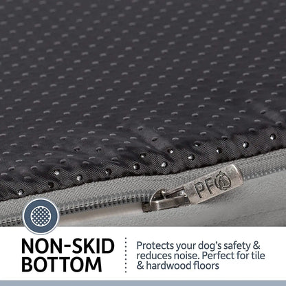 Extra Large Dog Bed w/ Solid 4" Memory Foam,  [Brown, 44x34x10" ), (44x34"), Sandstone