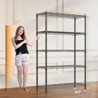 1750 lbs 5-Tier Steel Storage Shelving