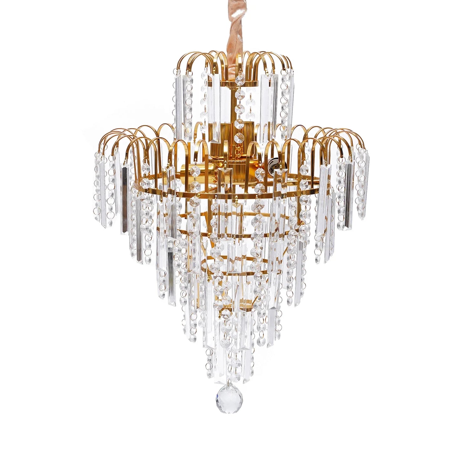 LED Crystal Chandelier, Pendant Fixture Lighting E14 (Not included bulbs)