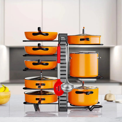 Pot storage rack 8-layer POTS and pans storage