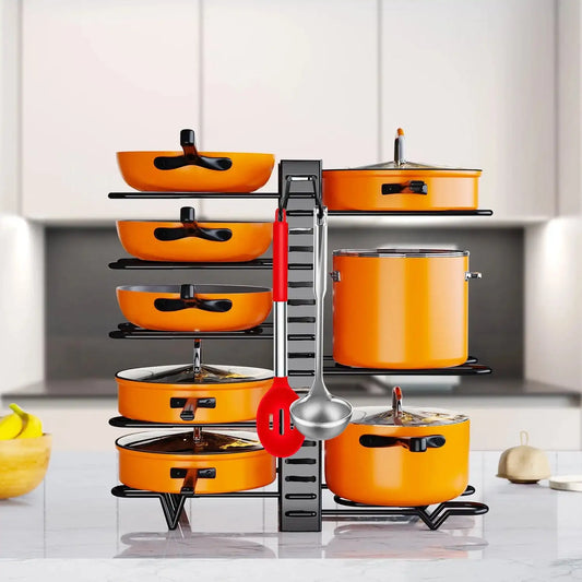 Pot storage rack 8-layer POTS and pans storage