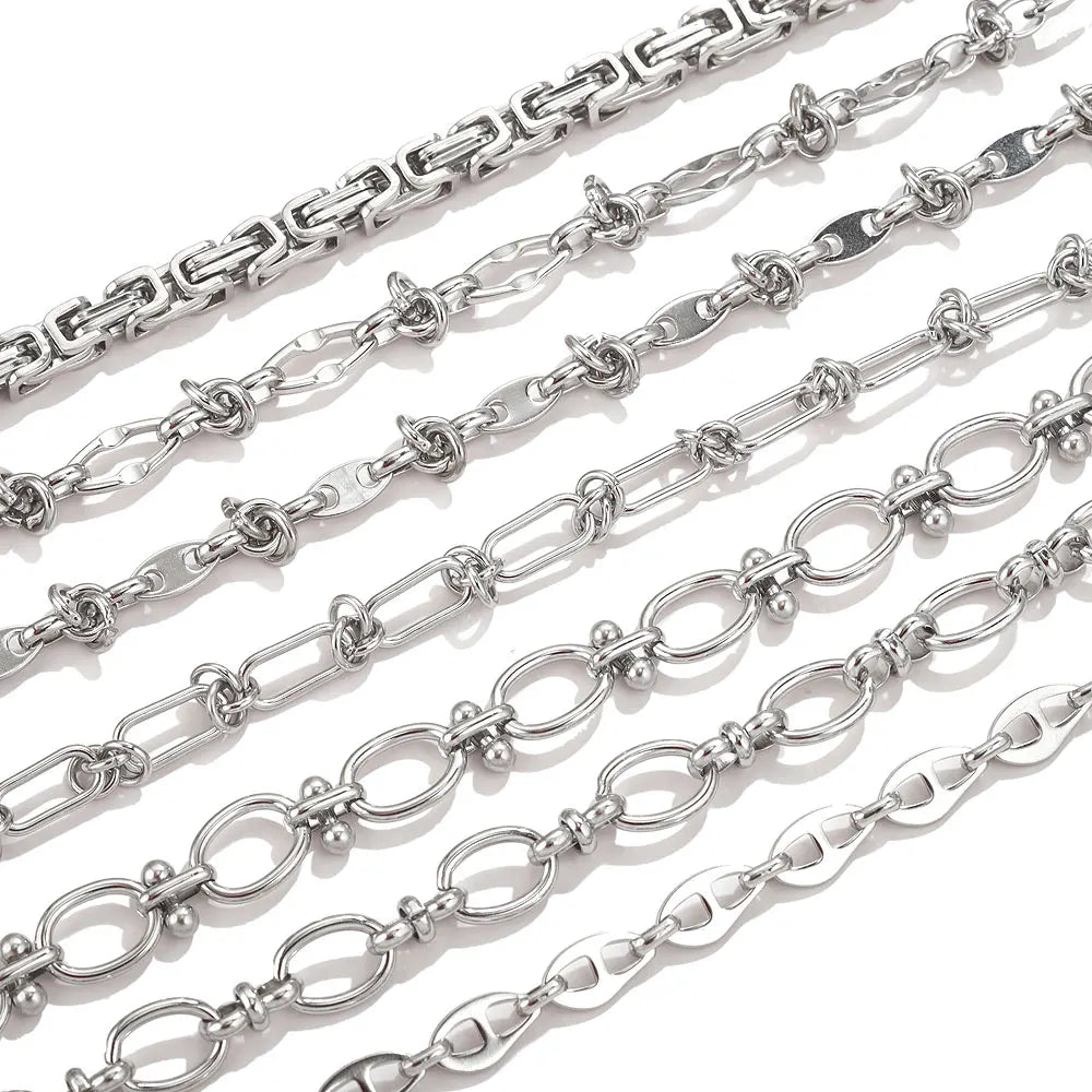 1 meter Stainless Steel Big Chains Handmade Thick Big Chain