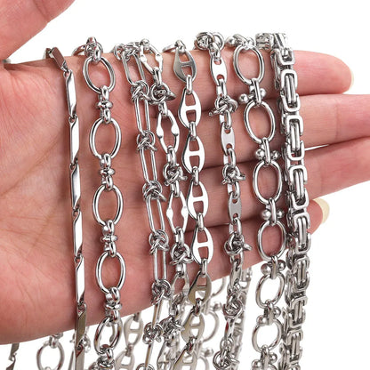 1 meter Stainless Steel Big Chains Handmade Thick Big Chain