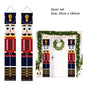 2Pc/set Christmas Door Hanging Banner Santa Claus Snowman