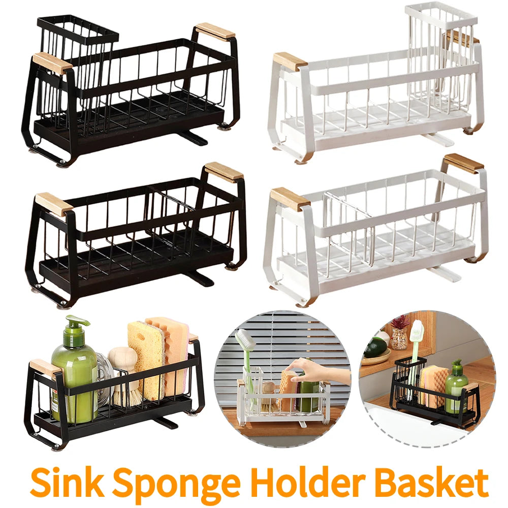 Sink Caddy Organizer & High Brush Holder