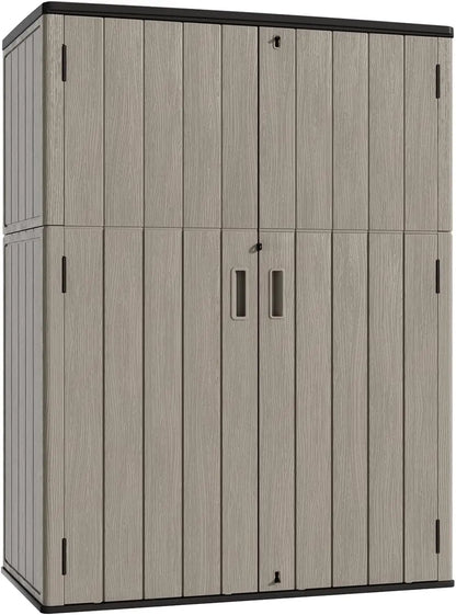 2025-57 Cu.ft Vertical Outdoor Storage Cabinet Waterproof