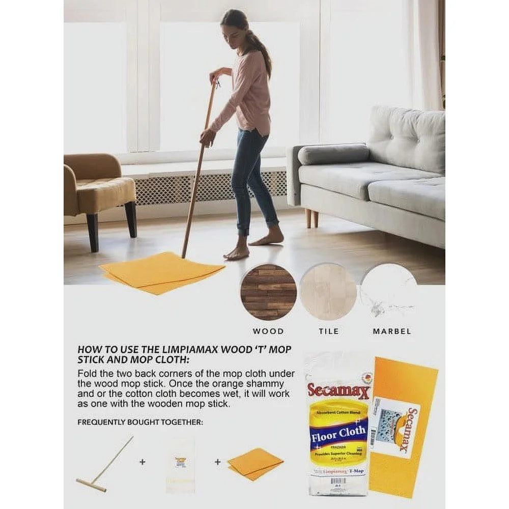 4 Pack Super Absorbent Chamois Cleaning Cloths