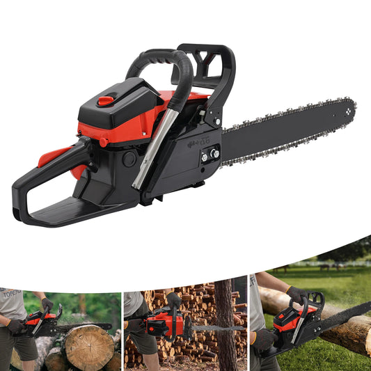 18In Gasoline Chainsaw，2.2Kw High Power  2-Stroke 58CC