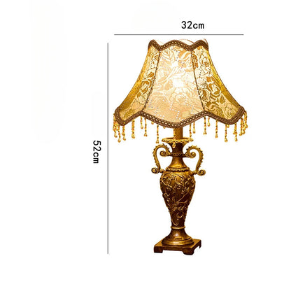 Resin Vintage Floor Lamp Classical Pastoral w/Foot Switch
