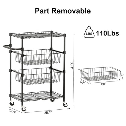 4 Tier Rolling Carts