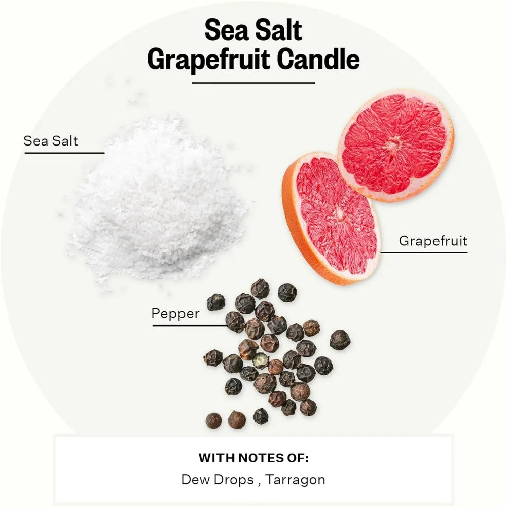 Sea Salt Grapefruit 26 oz Soy Wax Jar Gift