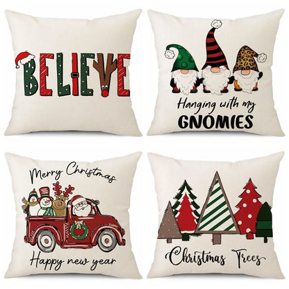 45cm Merry Christmas Cushion Cover Pillowcase