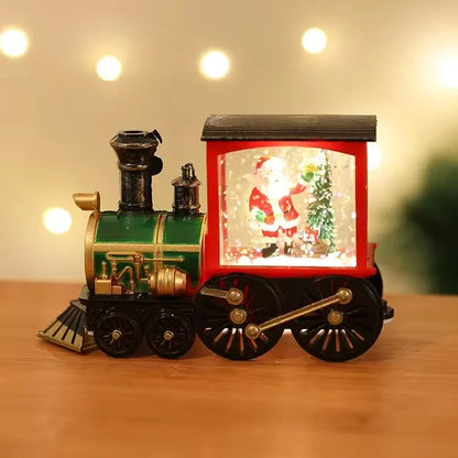 Santa Claus, Snowman, Music Box, Train, Crystal Ball Ornaments