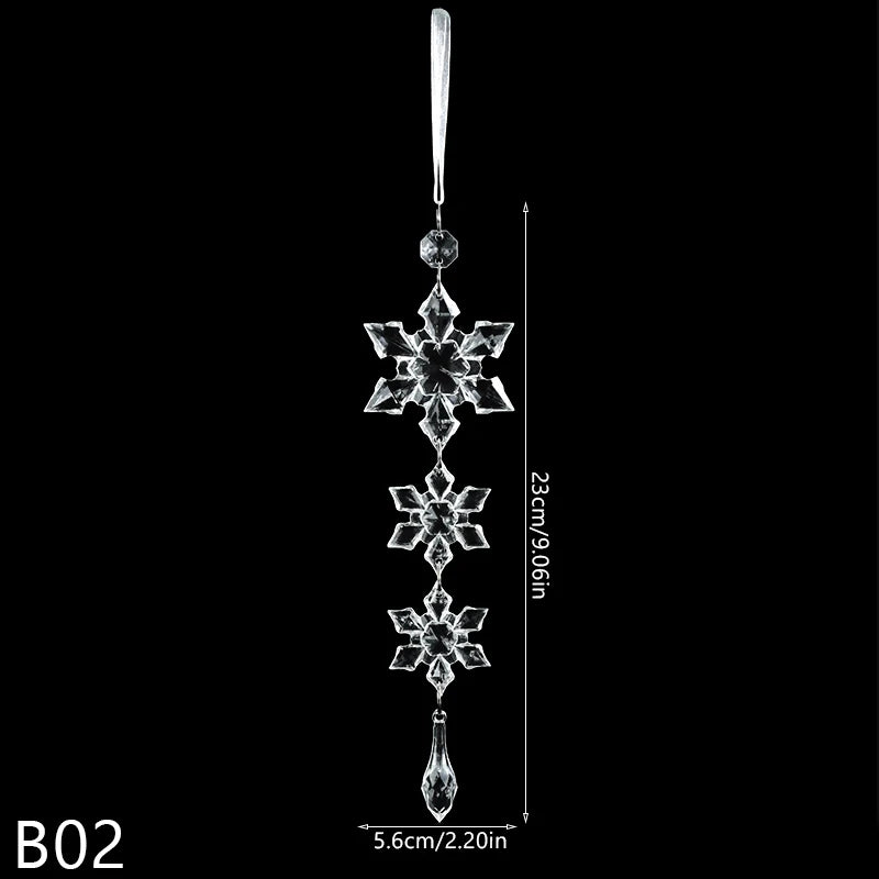 Christmas Crystal Ornaments Snowflake