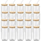 20 Pack Glass Cups with Bamboo Lids and Glass Straw 16oz