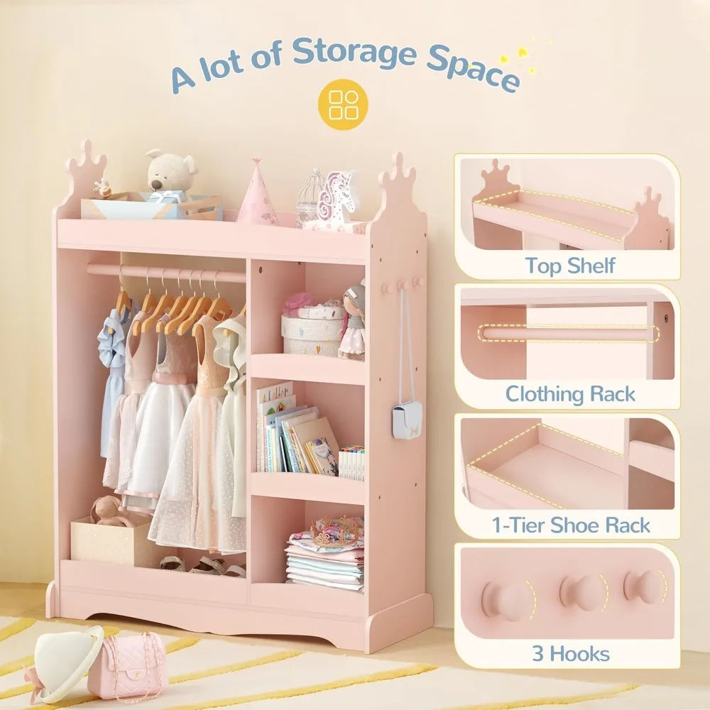 Kids Dress up Storage with Mirror