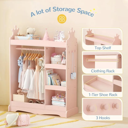 Kids Dress up Storage with Mirror