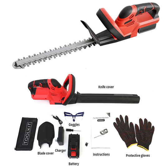 Cordless Hedge Trimmer 22-Inch Electric with 3.0Ah Battery Charger