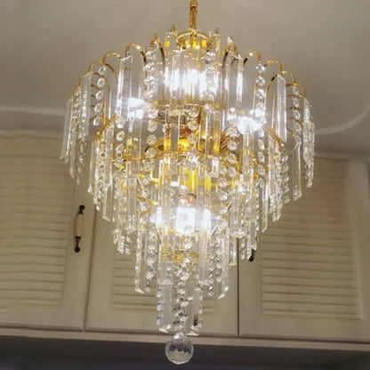 LED Crystal Chandelier, Pendant Fixture Lighting E14 (Not included bulbs)
