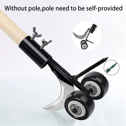 1pcs Stand-Up Manual Weed Puller with Wheels