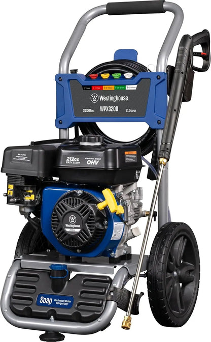 Gas Pressure Washer, 3200 PSI and 2.5 Max GPM