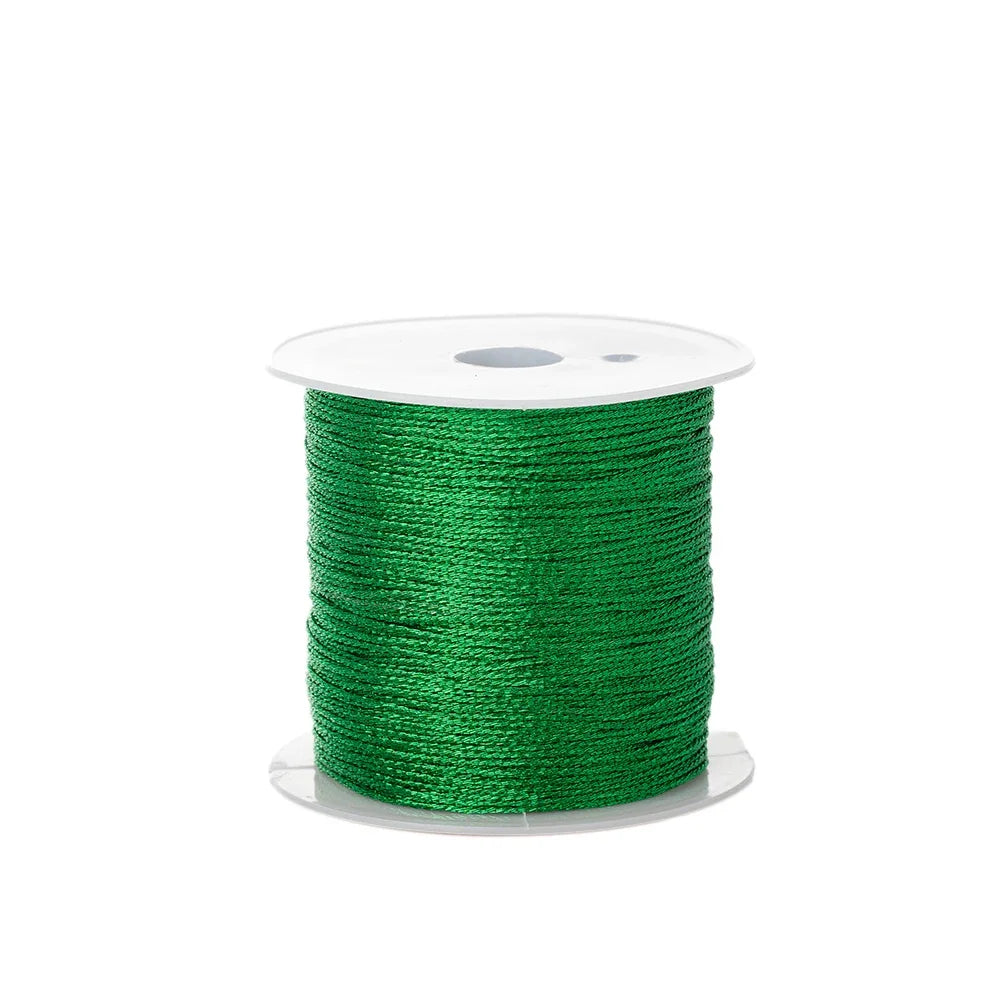 0.4mm 50m Nylon Gold Silver Thread Jewelry Cord Wire