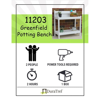 Outdoor Potting Bench with Storage