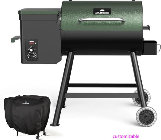 Electric Wood Pellet Smoker Grill, 456 SQ.IN Cook Area