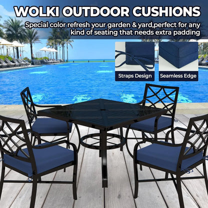 Outdoor Cushions for Patio Furniture Set of 4, 18.5 x 16 x 3