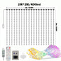 Intelligent 400 LED curtain light