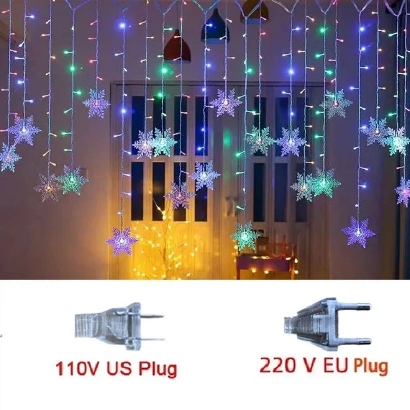 Christmas Snowflakes String Lights