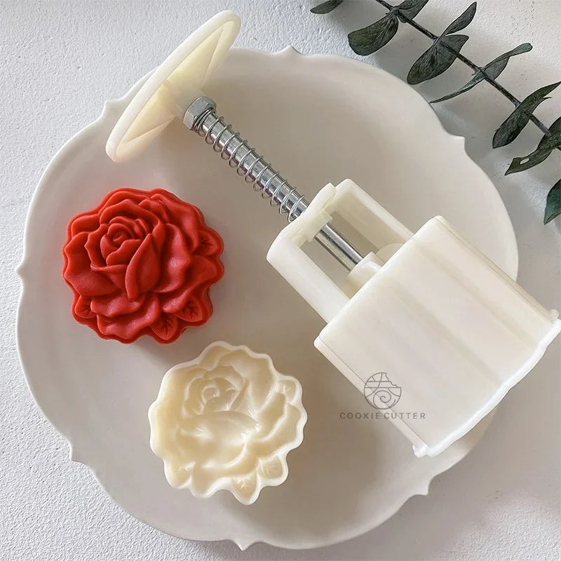 4Pcs/Set Rose Shape Mold